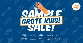 Sample sale van streetwear / skate merken