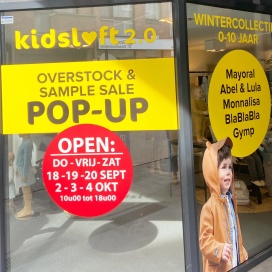 Kidsloft sample sale en overstock pop-up