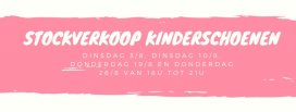 Stockverkoop kinderschoenen bij Sofie's store & More