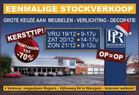 Uitzonderlijke stockverkoop rogiers waregem