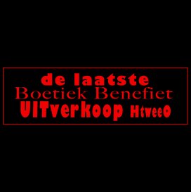 Uitverkoop HtweeO - Boetiek Benefiet