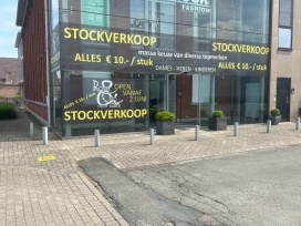 LAATSTE WEEK opening van onze Pop-up store R&C met stockverkoop kleding aan 10 euro/ stuk