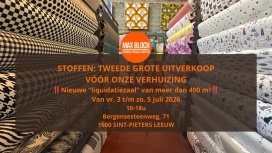 Max Bloch uitverkoop wegens verhuizing