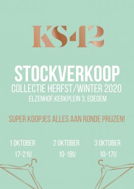 Stockverkoop dameskleding herfst/winter 2020