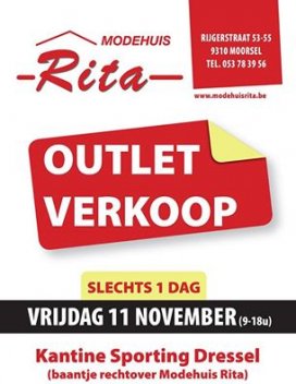 Outlet Verkoop bij Modehuis Rita