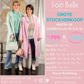 Sois Belle stockverkoop