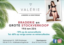 Stockverkoop Valérie Lingerie & Nightwear