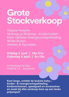 Stockverkoop baby- en kinderkleding, schoenen, zwangerschapskleding en meer