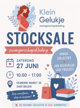 Klein gelukje zwangeschapskleding stocksale