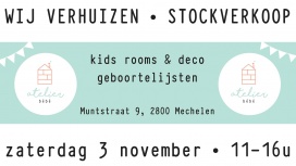 Atelier BéBé Stockverkoop: kinderkamers en deco