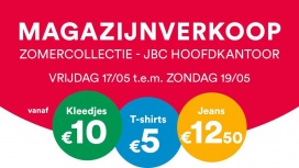 JBC Magazijnverkoop zomercollectie