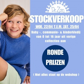 De zon - Deerlijk, Stockverkoop merkkledij van baby-, communie-, feest- & kinderkledij 0 tot 16 jaar.