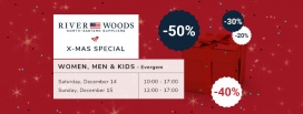 River Woods X-MAS SPECIAL stockverkoop