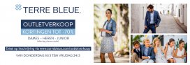 Terre Bleue outletverkoop - kortingen tot -70%