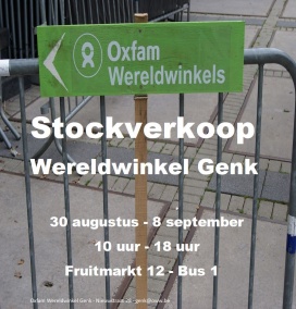 Stockverkoop Wereldwinkel Genk