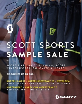 SCOTT sample sale Wevelgem