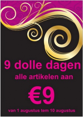 9 dolle dagen alles aan €9!