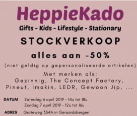 Stockverkoop HeppieKado