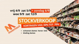 Moernaut stockverkoop