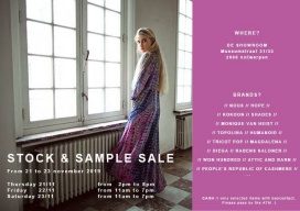 Stock & Sample sale De Showroom