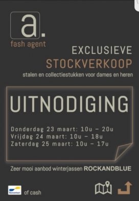 fash agent stockverkoop