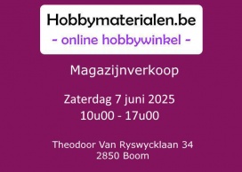 LadyViolet Hobbymaterialen magazijnverkoop