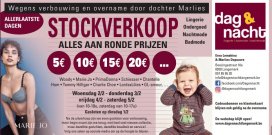 Stockverkoop lingerie, ondergoed, nachtmode en badmode