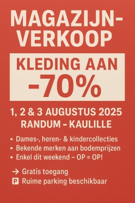 Radnum Kaulille magazijnverkoop
