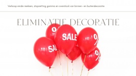 Outletverkoop binnen- en buitendecoratie