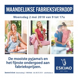 Maandelijkse fabrieksverkoop Eskimo