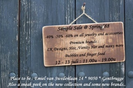 Stockverkoop / Sample Sale Spring'88