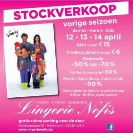 Stockverkoop Lingerie Nefis