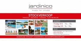 Stockverkoop bij Jardinico Parasols