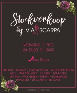 Stockverkoop bij Via Scarpa Denderleeuw (schoenen)