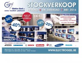 Stockverkoop witgoed en tv's