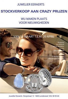 Stockverkoop Juwelier Eeraerts