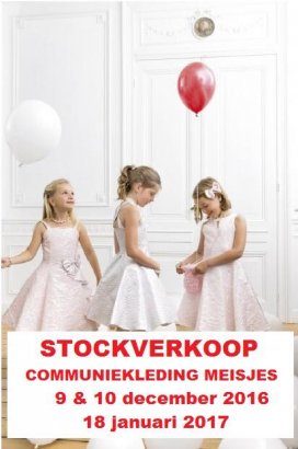 Stockverkoop feest-& communiekleding meisjes