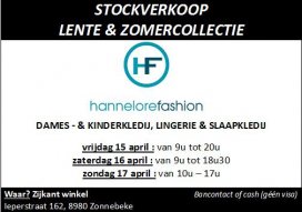 Stockverkoop Lente -& Zomercollectie bij Hannelore Fashion