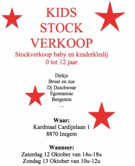 Stockverkoop baby en kinderkledij