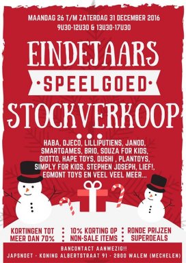 Japsnoet's speelgoed Stockverkoop