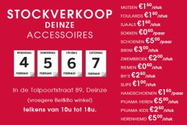 Stockverkoop Deinze - Accessoires (Bel&Bo)