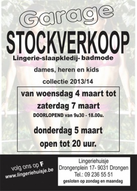 Garage stockverkoop