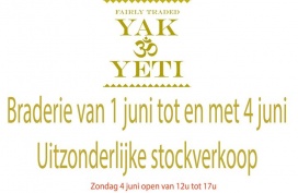 Stockverkoop Yak & Yeti