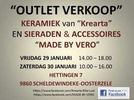 Outlet verkoop  'Krearta & MADE BY VERO'