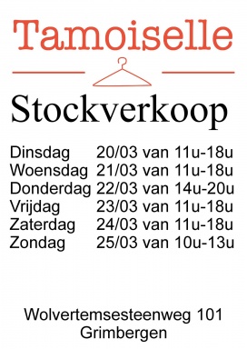 Stockverkoop Tamoiselle