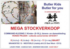 Stockverkoop Butler kids, Butler for you en Fien & Fons