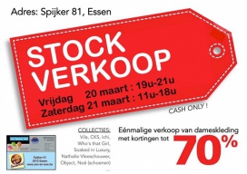 Stockverkoop merkkledij Essen