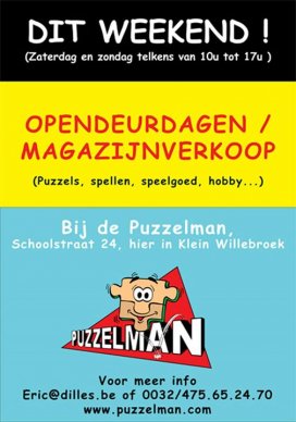 Opendeurdagen / magazijnverkoop bij de Puzzelman