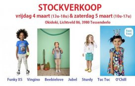 Stockverkoop (kinder-) zomerkleding bij Okidoki