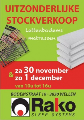 Uitzonderlijke stockverkoop lattenbodems en matrassen